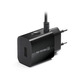 Сетевое зарядное устройство REAL-EL CH-217 (2USB, 2.1A) Black + кабель Lightning
