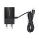 Сетевое зарядное устройство REAL-EL CH-217 (2USB, 2.1A) Black + кабель Lightning