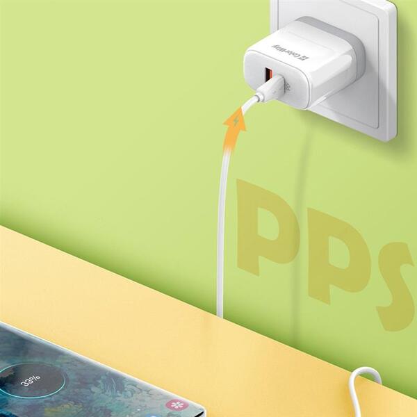 Мережевий зарядний пристрій ColorWay Power Delivery Port PPS USB (Type-C PD + USB QC3.0) (45W) White (CW-CHS042PD-WT)