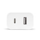Сетевое зарядное устройство Ttec SmartCharger Duo PD USB-C/USB-A 32Вт White (2SCS24B)