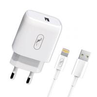 Зарядное устройство SkyDolphin SC22EL (1USB, 2.1A) White (MZP-000158) + кабель Lightning