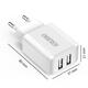 Сетевое зарядное устройство Choetech (2USBх2A) White (C0030)
