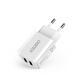 Сетевое зарядное устройство Choetech (2USBх2A) White (C0030)