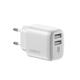 Сетевое зарядное устройство Intaleo TCG242 (2USB, 2.4A) White (1283126578281)