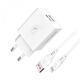 Зарядное устройство SkyDolphin SC30L (2USB, 2.1A) White (MZP-000112) + кабель Lightning