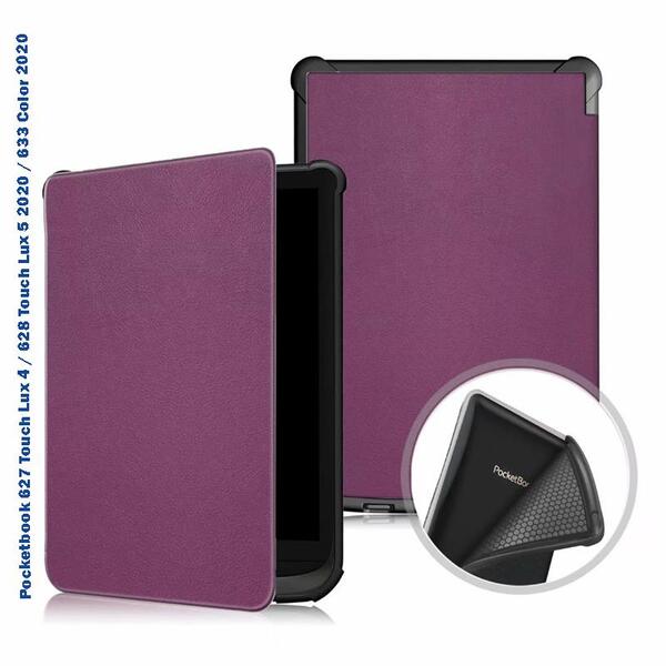 Чехол-книжка BeCover Smart Case для PocketBook 606/616/617/627/628/632 Touch HD 3/632 Plus/632 Aqua/633 Purple (707154)