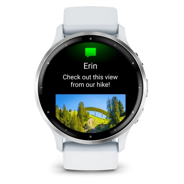 Смарт-часы Garmin Venu 3 Silver Stainless Steel Bezel with Whitestone Case and Silicone Band (010-02784-50)