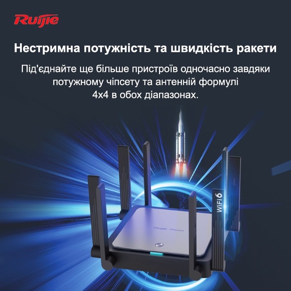 Бездротовий маршрутизатор (роутер) Ruijie Reyee RG-EW3200GX PRO