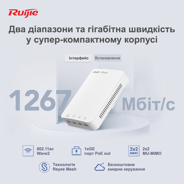 Точка доступа Ruijie Reyee RG-RAP1200(P) 