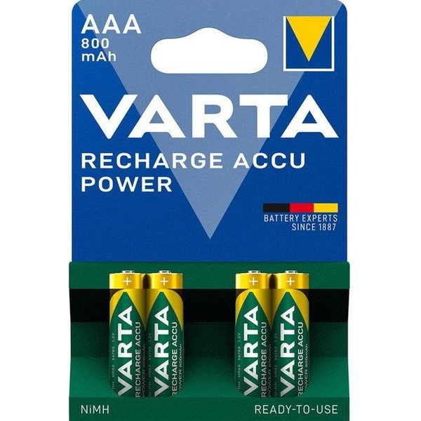 Аккумулятор Varta Recharge Accu AAA/HR03 Ni-MH 800 mAh BL 4шт