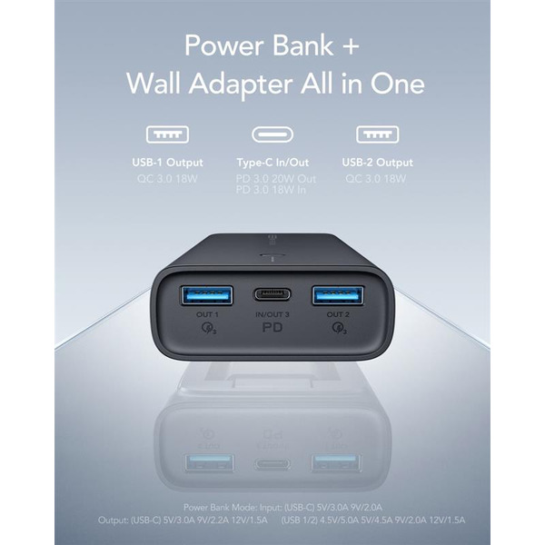 Зовнішній акумулятор (Power Bank) Veger ACE100 10000mAh Black (W1146) (1283126559143)