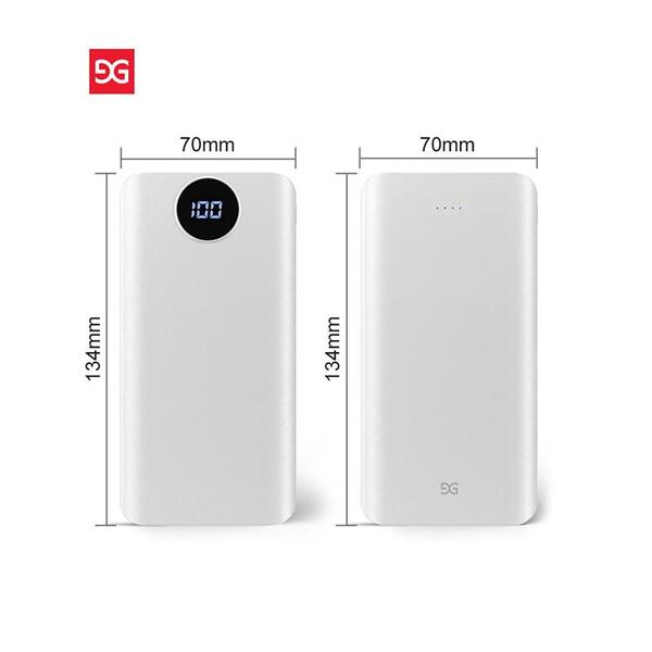 Зовнішній акумулятор (Power Bank) Gusgu Xiamen Mini 80000M 20000 mAh White (GB/T-35590/UA-102807)