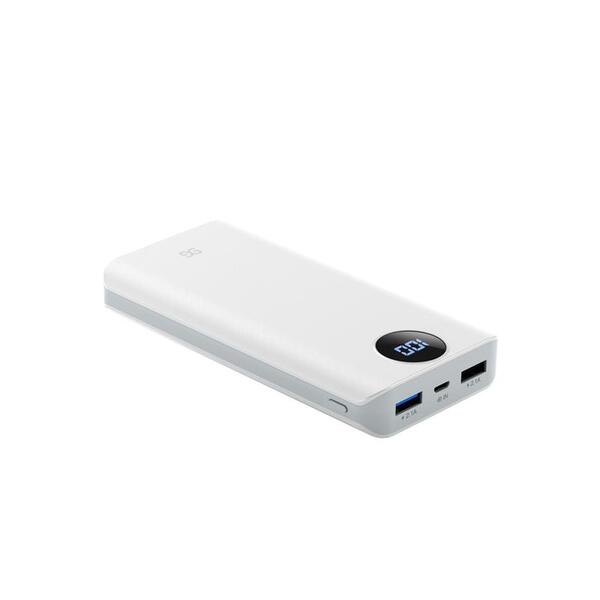 Зовнішній акумулятор (Power Bank) Gusgu Xiamen Mini 80000M 20000 mAh White (GB/T-35590/UA-102807)