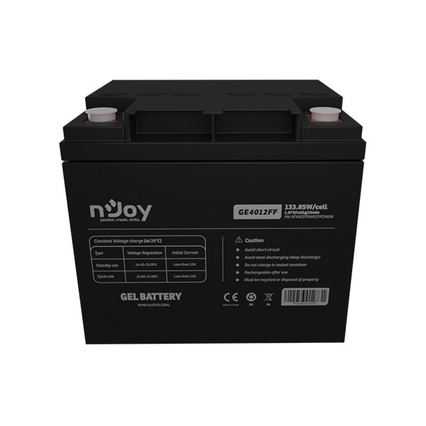 Аккумуляторная батарея Njoy GE4012FF 12V 40AH (BTVGCDTOMTCFFCN01B) GEL