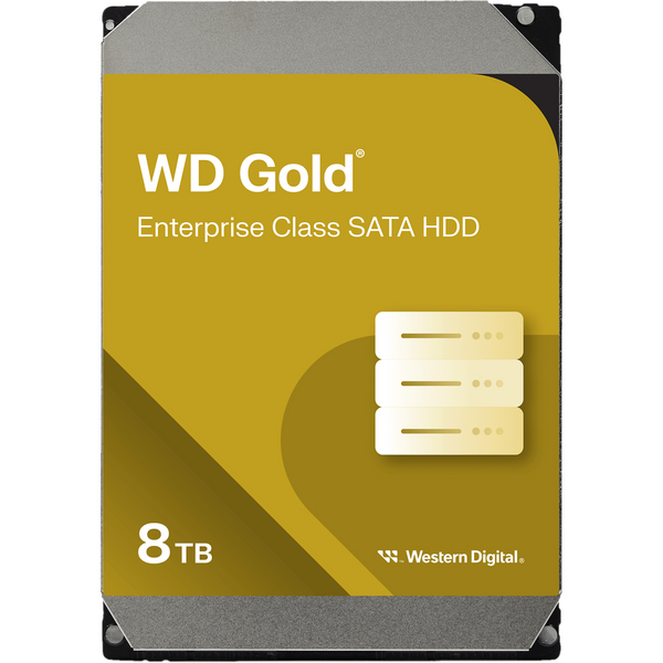Накопитель HDD SATA 8.0TB WD Gold 7200rpm 256MB (WD8005FRYZ)