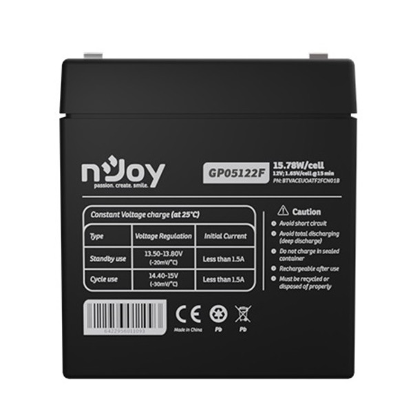 Акумуляторна батарея Njoy GP05122F 12V 5AH