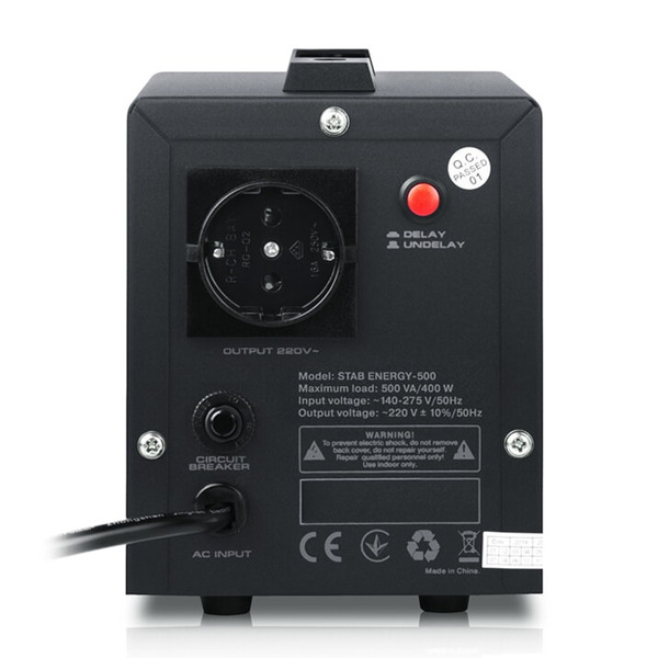 Стабилизатор REAL-EL Stab Energy-500 Black