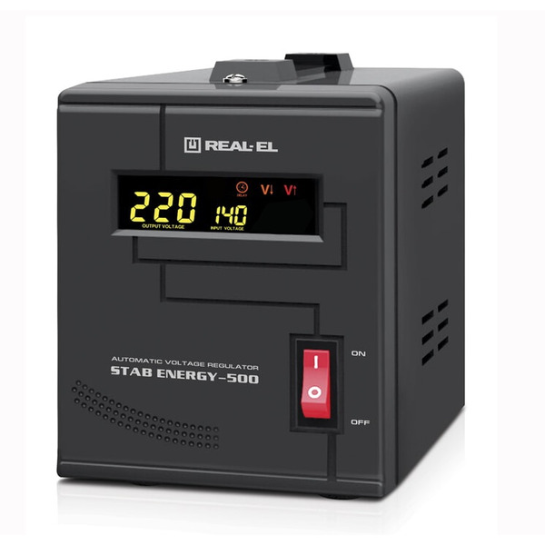 Стабилизатор REAL-EL Stab Energy-500 Black
