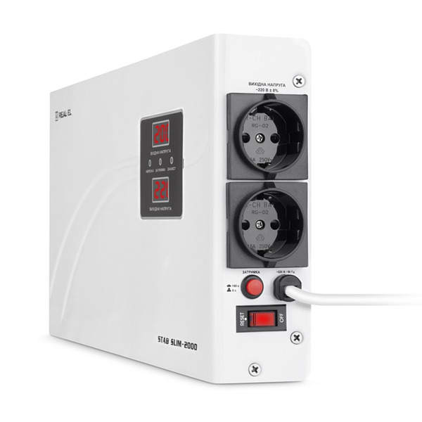 Cтабілізатор REAL-EL STAB SLIM-2000 White