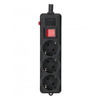 Фильтр питания Gembird Pro (SPG3-G-6B-PRO) 3 розетки, 1.8м, черный