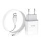 Зарядное устройство Hoco C73A Glorious (2USB, 2.4А) White (6931474713070) + кабель Type-C