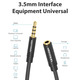Кабель Vention 3.5 мм - 3.5 мм (M/F), 1 м, Black (VAB-B06-B100-M)