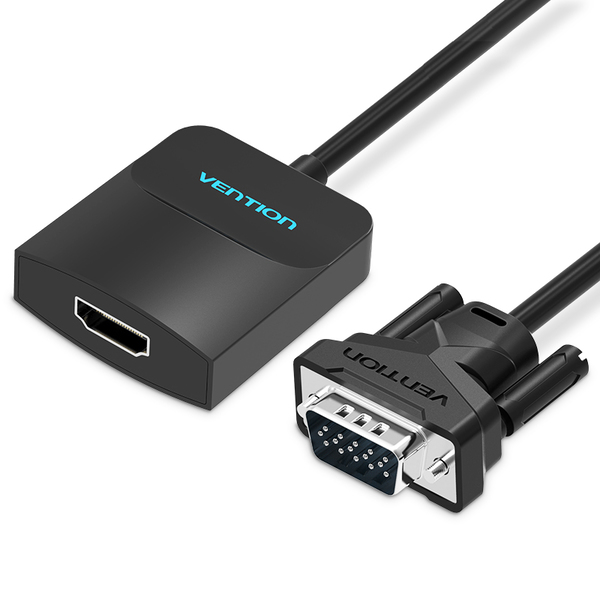 Адаптер Vention VGA-HDMI, 0.2 m, со звуком и питанием (ACNBB)