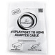 Адаптер Cablexpert DisplayPort - HDMI (M/F), 0.1 м, White (A-DPM-HDMIF-002-W)