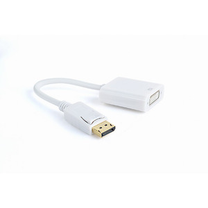 Адаптер Cablexpert DisplayPort - DVI (M/F), 0.1 м, білий (A-DPM-DVIF-002-W) пакет