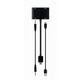 Адаптер Cablexpert HDMI - HDMI/VGA+Аудио 3.5 мм, M/F, 0.15 м, черный (A-HDMIM-HDMIFVGAF-01) коробка
