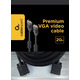 Кабель Cablexpert VGA - VGA (M/M), HD15, с 2-мя фер. кольцами, черный, 20 м (CC-PPVGA-20M-B) пакет