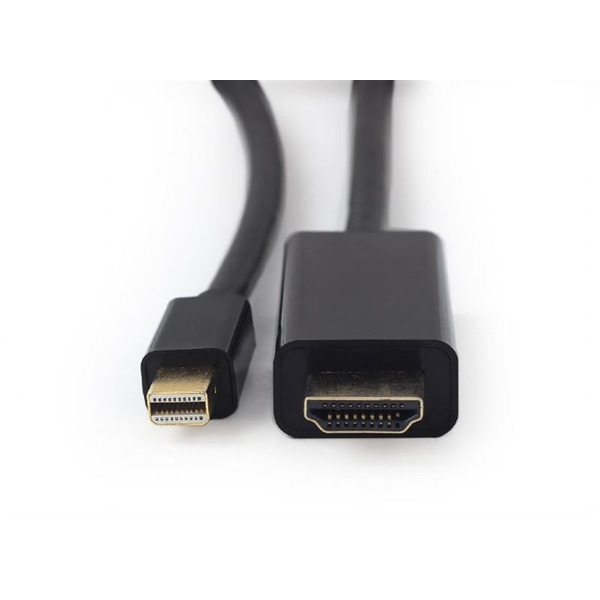 Кабель Cablexpert mini Displayport - HDMI V 1.2 (М/М), 1.8 м, черный (CC-mDP-HDMI-6) пакет