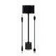 Адаптер Cablexpert VGA - HDMI+VGA (M/F), 0.15 м, Black (A-VGA-HDMI-02)