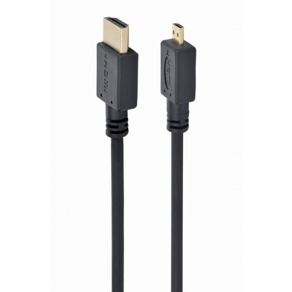 Кабель Cablexpert HDMI - micro-HDMI V 2.0 (M/M), 1.8 м, чорний (CC-HDMID-6) пакет