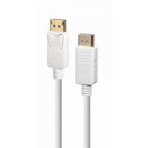 Кабель Cablexpert DisplayPort - DisplayPort V 1.2 (M/M), 1.8 м, білий (CC-DP2-6-W)