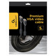 Кабель Cablexpert VGA - VGA (M/M), HD15, с 2-мя фер. кольцами, черный, 5 м (CC-PPVGA-5M-B) пакет