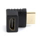 Адаптер Cablexpert HDMI - HDMI, M/F, Г-образный, черный (A-HDMI270-FML) пакет