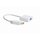 Адаптер Cablexpert DisplayPort - VGA (M/F), 0.15 м, белый (A-DPM-VGAF-02-W) пакет