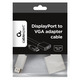 Адаптер Cablexpert DisplayPort - VGA (M/F), 0.15 м, белый (A-DPM-VGAF-02-W) пакет