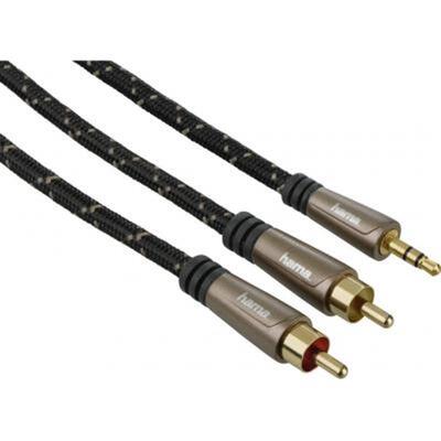 Аудио-кабель Hama mini-jack 3.5 мм(M) - 2хRCA(M), 1.5 м Black (00122305)