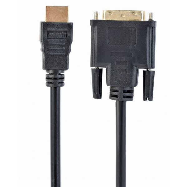 Кабель Cablexpert HDMI - DVI V 1.4 (M/M), 1.8 м, чорний (CC-HDMI-DVI-6) пакет