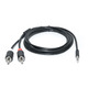 Аудио-кабель REAL-EL Audio Pro 3.5 мм - 2xRCA (M/M), 1.8 м, черный (EL123500042)