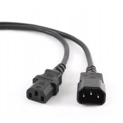 Кабель силовой Cablexpert PC-189-VDE (С13-С14), VDE, черный, 1.8м