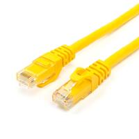 Патч-корд UTP Atcom RJ45, Cat.6, медь, 0.5 м, желтый