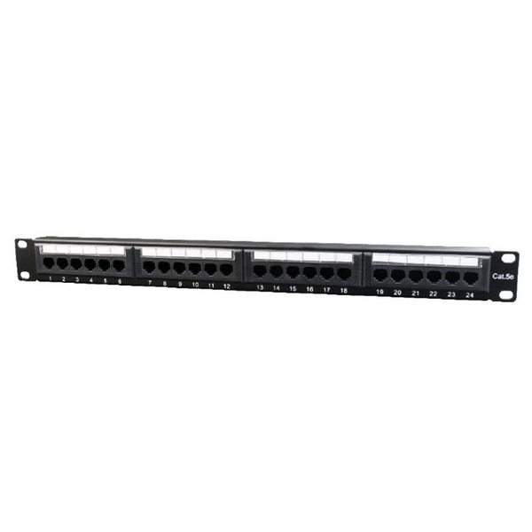 Патч-панель Cablexpert (NPP-C524CM-001) 19" 24 порта, UTP, cat.5e