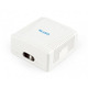 Розетка Cablexpert (NCAC-2U6-01) 2хRJ-45, Cat6, внешняя, белый
