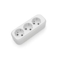 Розеточный блок  Electrum 3 гнезда с заземлением C-SM-1778