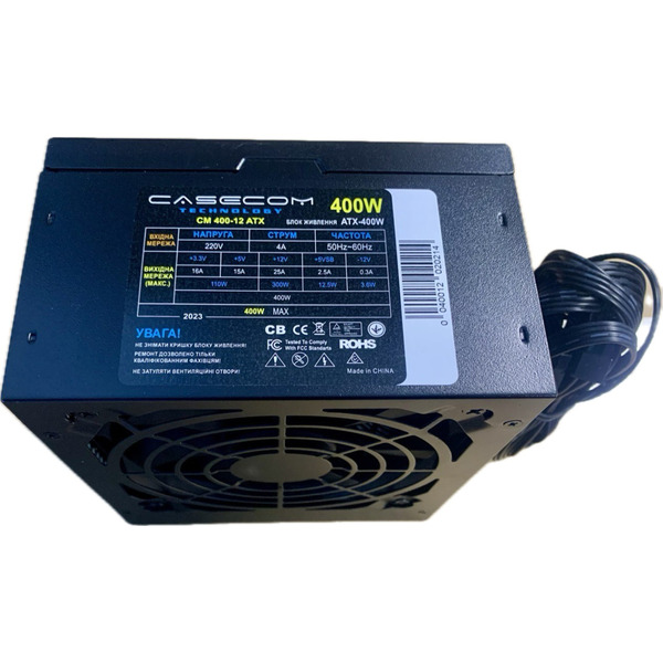 Блок живлення CaseCom CM 400-12 ATX 400W