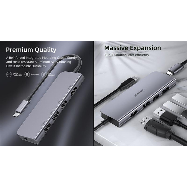 USB-хаб REAL-EL EL123110002