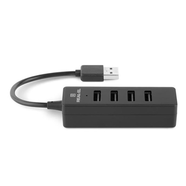 USB-хаб REAL-EL HQ-154 Black